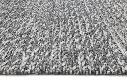 Coralia Cue Charcoal Wool Blend Rug