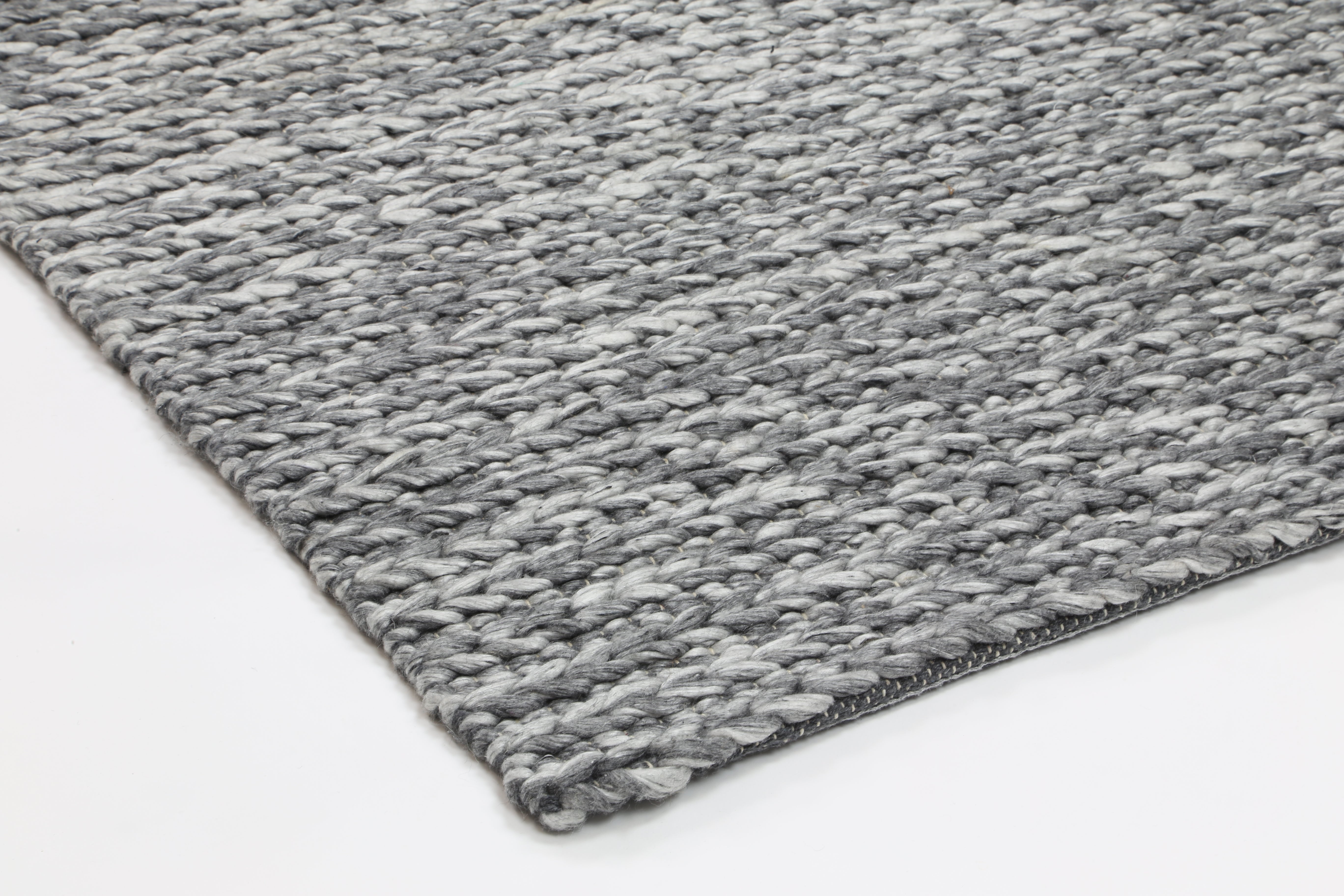 Coralia Cue Charcoal Wool Blend Rug