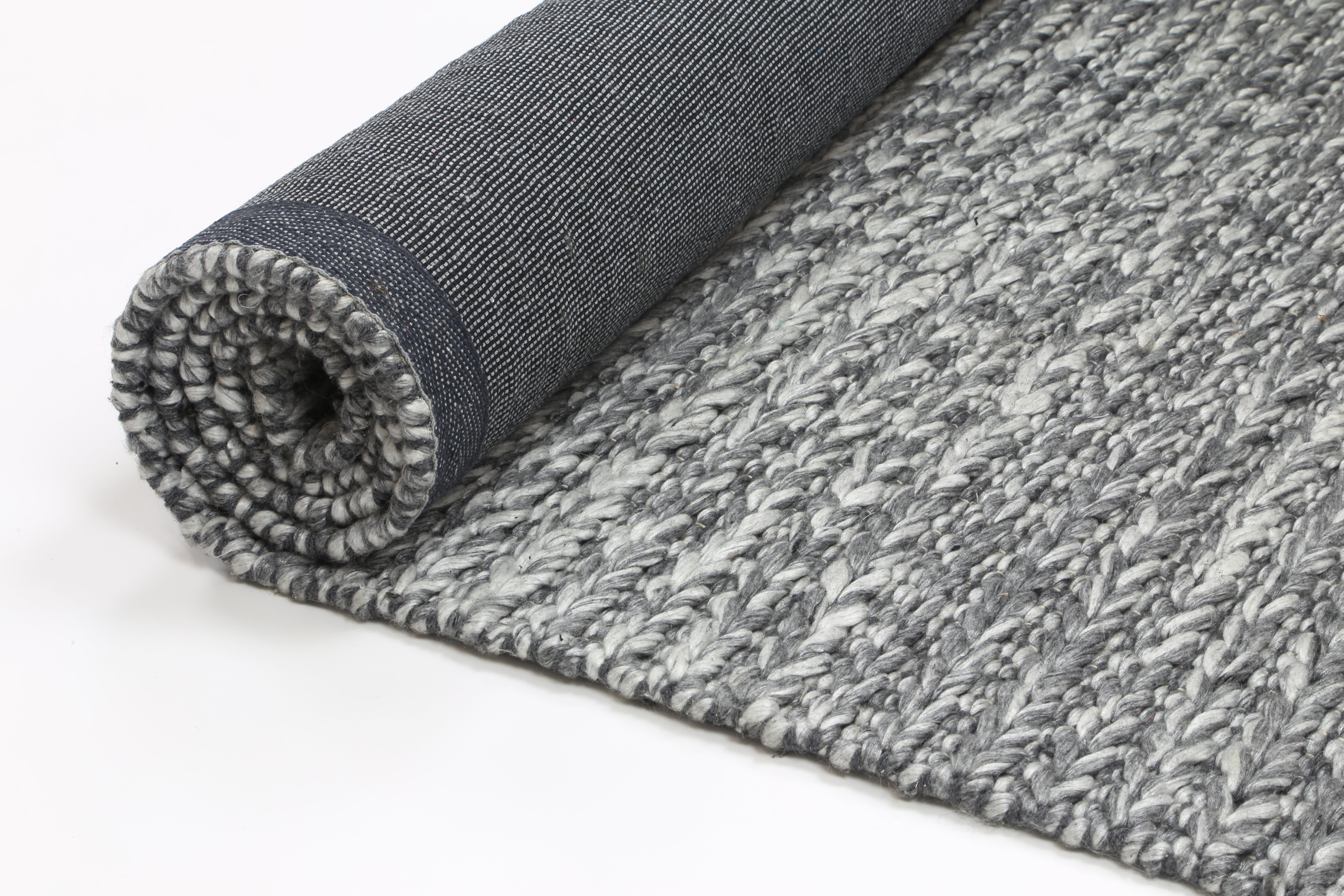 Coralia Cue Charcoal Wool Blend Rug