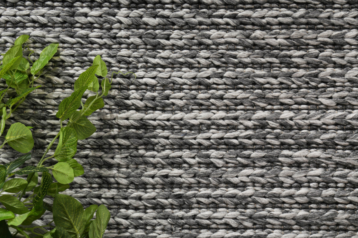 Coralia Cue Charcoal Wool Blend Rug