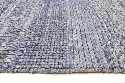 Coralia Grace Blue Wool Blend Rug