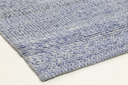 Coralia Grace Blue Wool Blend Rug