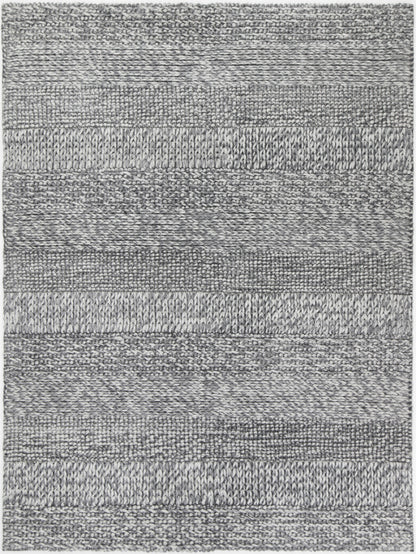 Coralia Grace Charcoal Wool Blend Rug