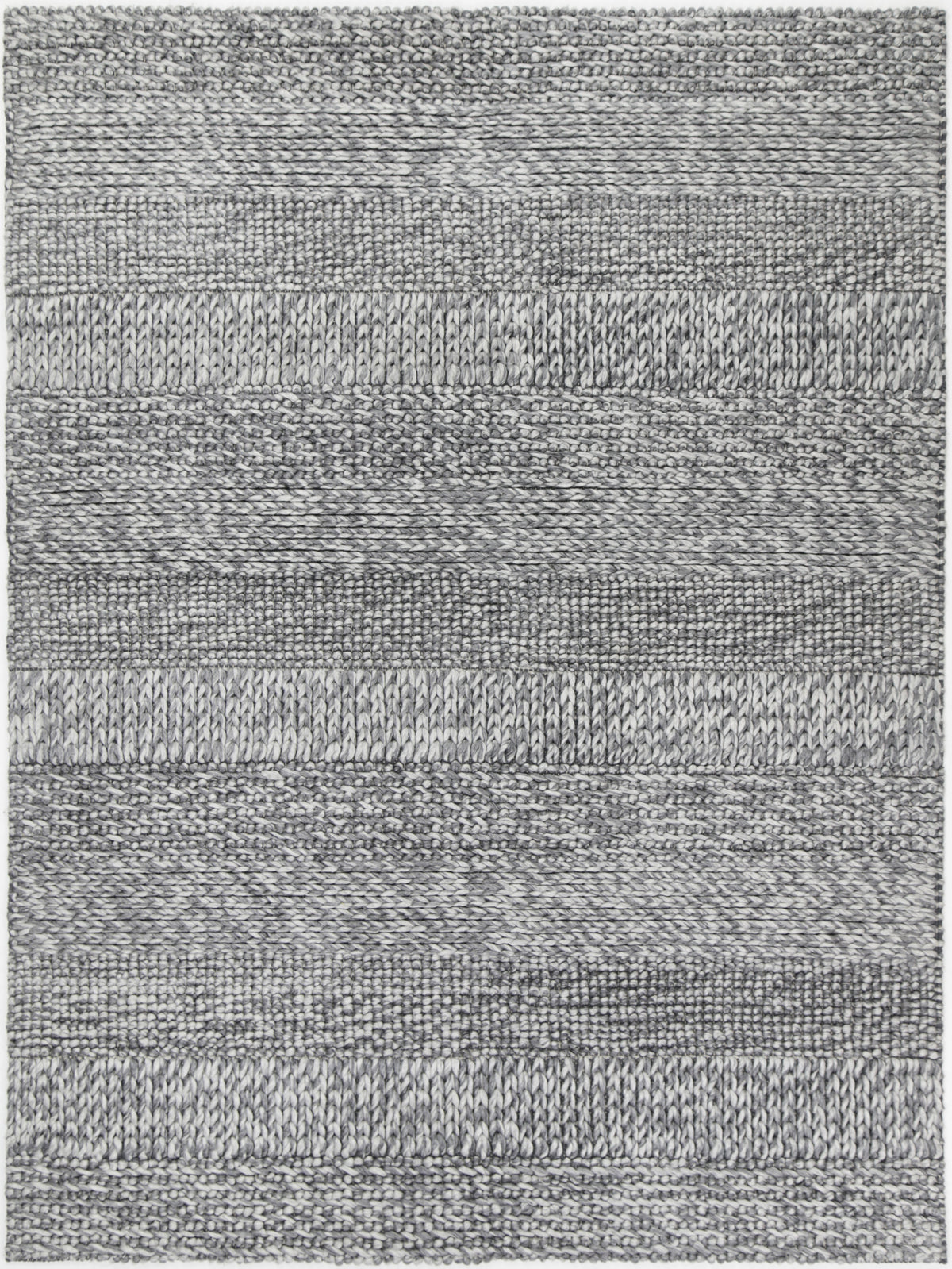 Coralia Grace Charcoal Wool Blend Rug