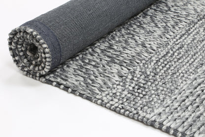 Coralia Grace Charcoal Wool Blend Rug