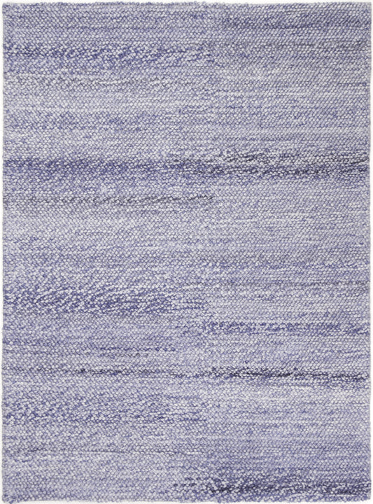 Coralia Loopy Blue Wool Blend Rug