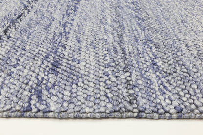 Coralia Loopy Blue Wool Blend Rug