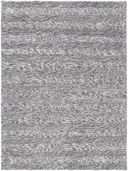 Coralia Ringlets Charcoal Wool Blend Rug