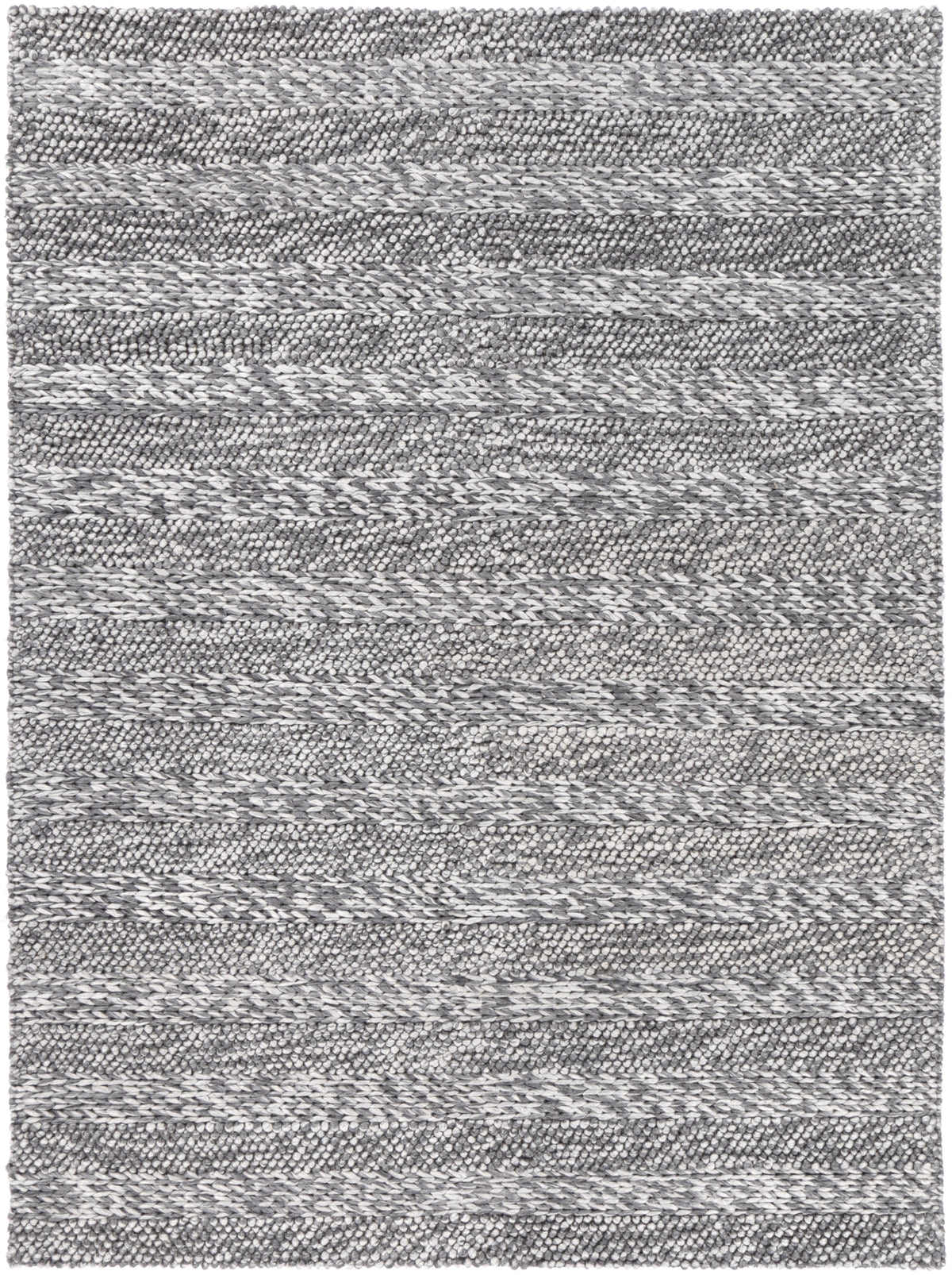 Coralia Ringlets Charcoal Wool Blend Rug