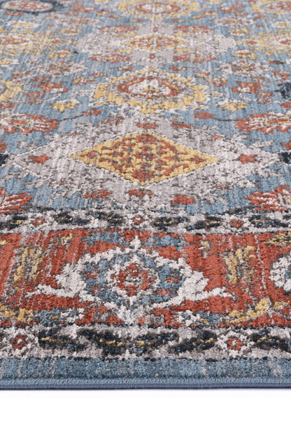 Laguna Papian Transitional Charcoal & Blue Rug