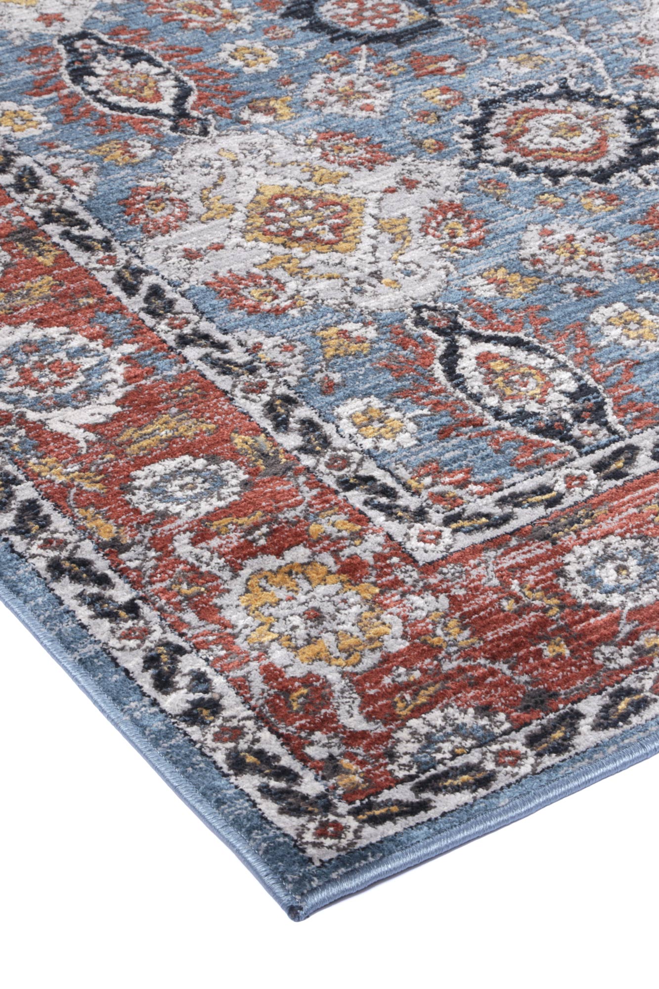 Laguna Papian Transitional Charcoal & Blue Rug
