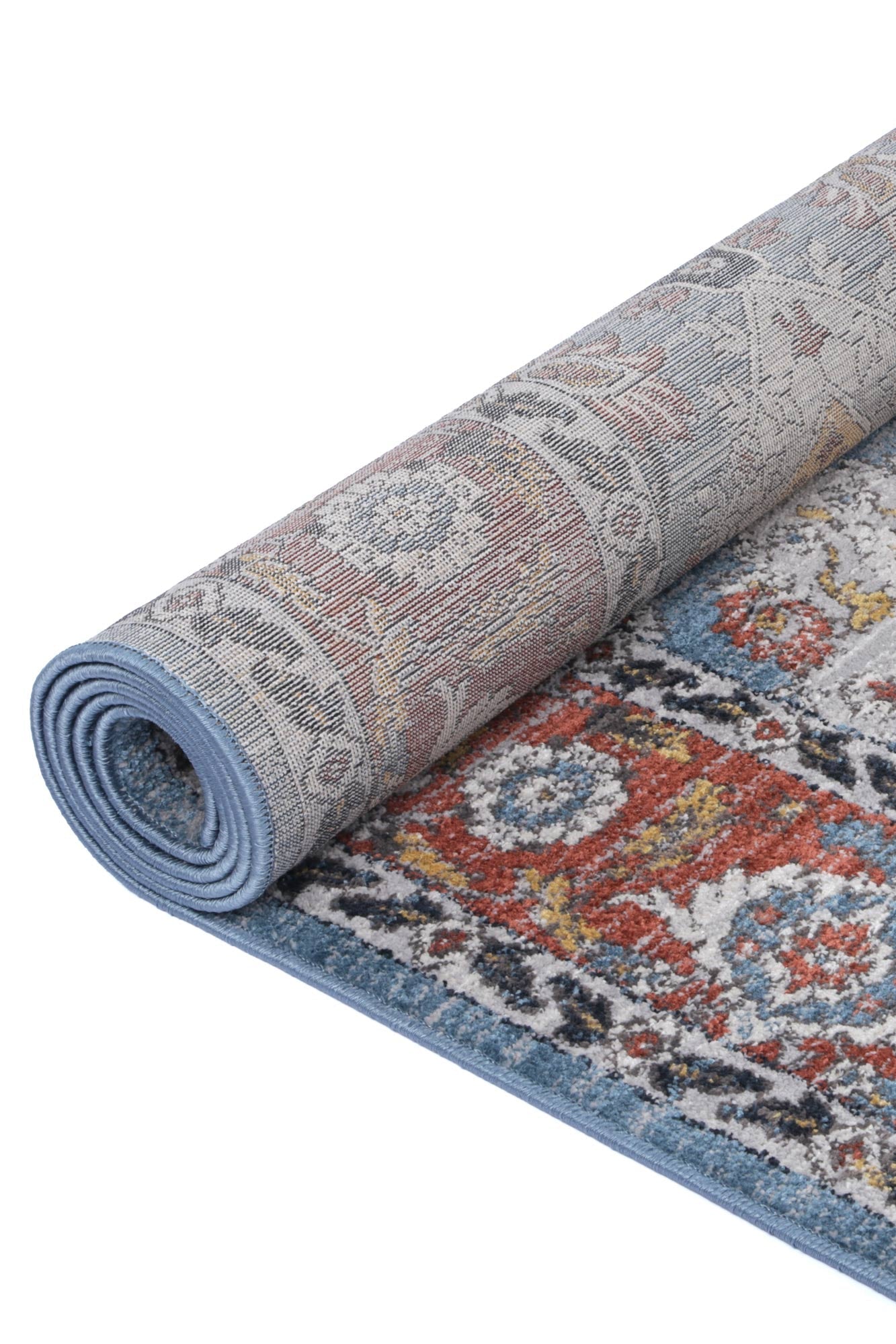 Laguna Papian Transitional Charcoal & Blue Rug