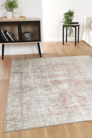 Hobart Carmella Blush Machine Washable Rug