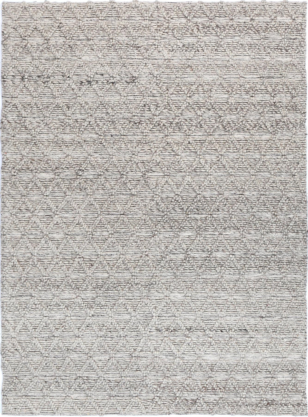 Shoreline Mosaic Tribal Ash Wool Rug