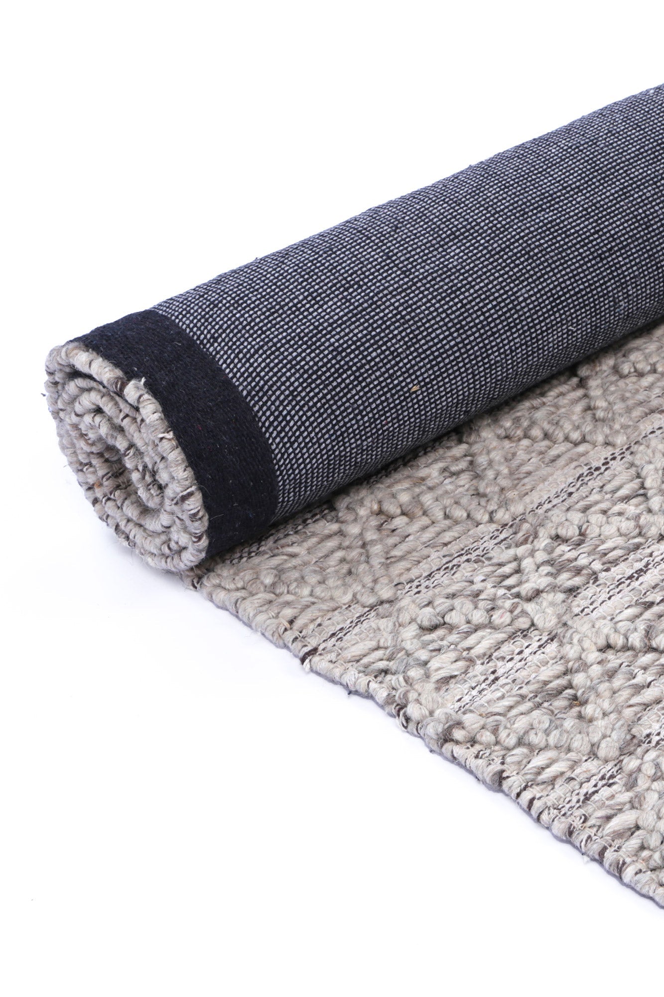 Shoreline Mosaic Tribal Ash Wool Rug