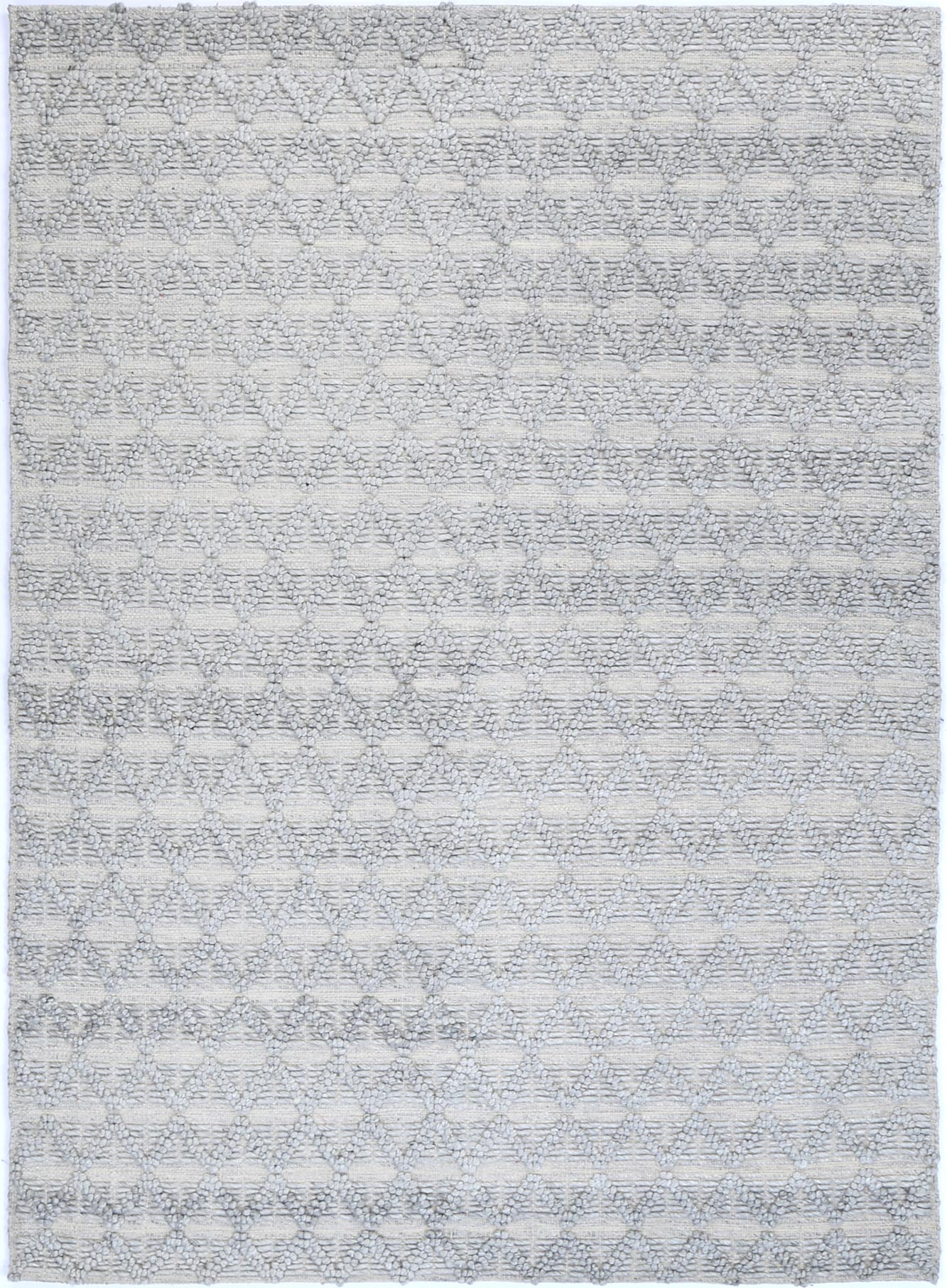 Shoreline Mosaic Tribal Grey Wool Rug
