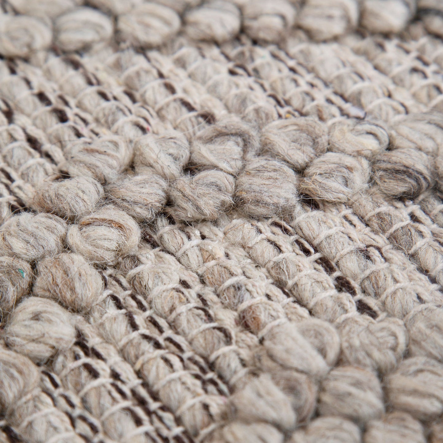 Shoreline Lattice Tribal Ash Wool Rug
