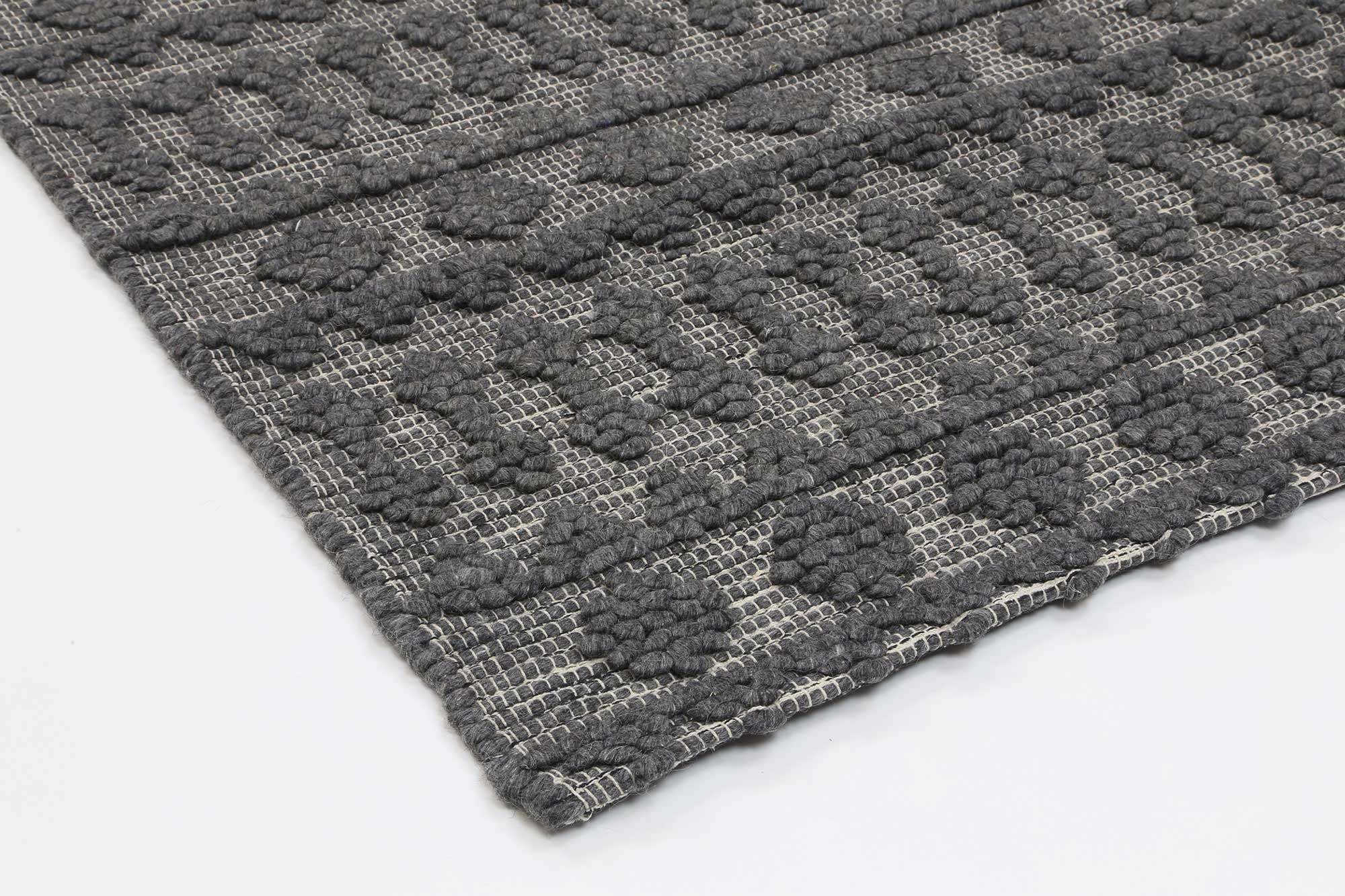 Shoreline Fine Tribal Grey Wool Rug