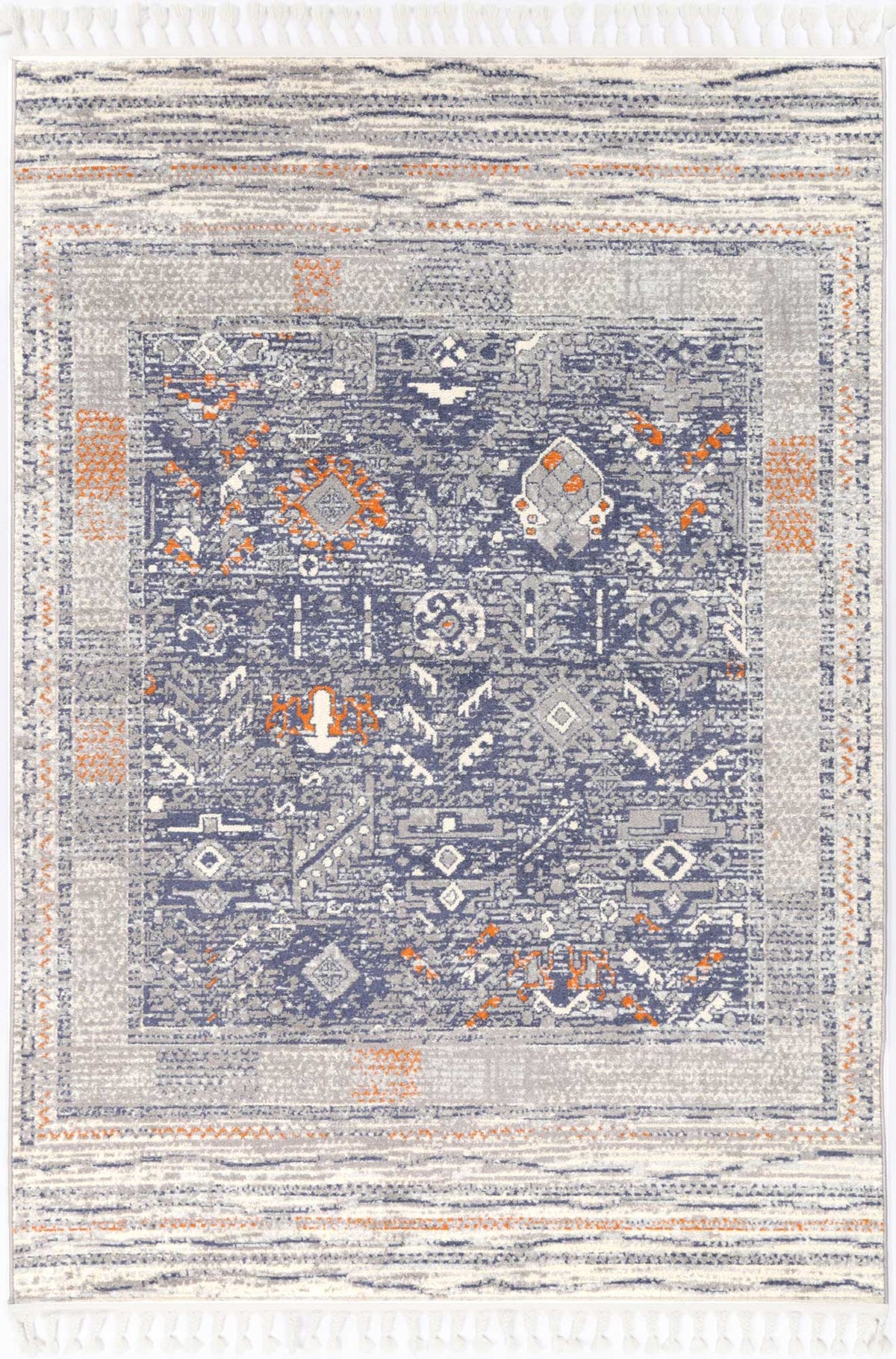 Pelagia Santiago Blue & Cream Contemporary Rug