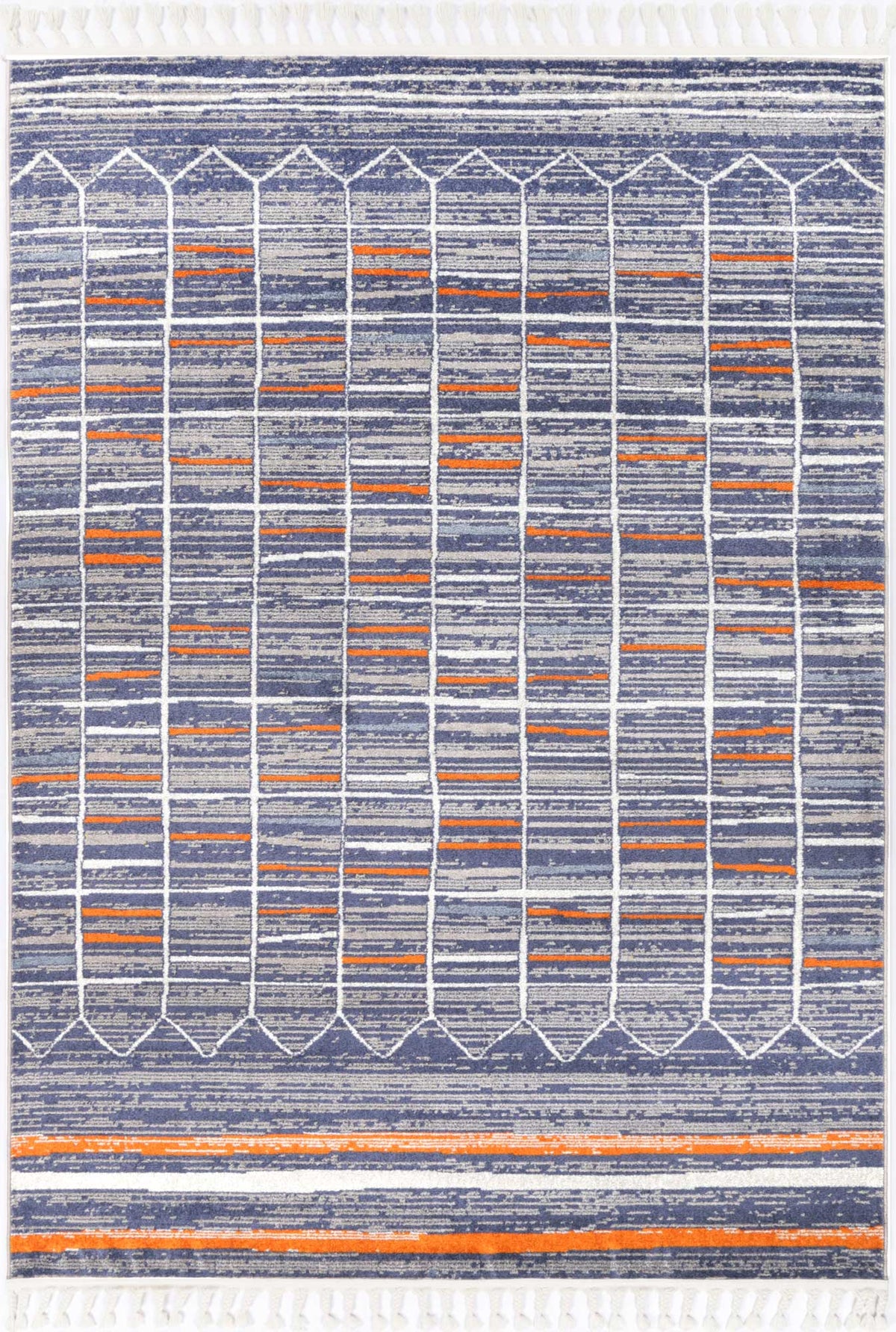 Pelagia Talca Blue & Orange Contemporary Rug
