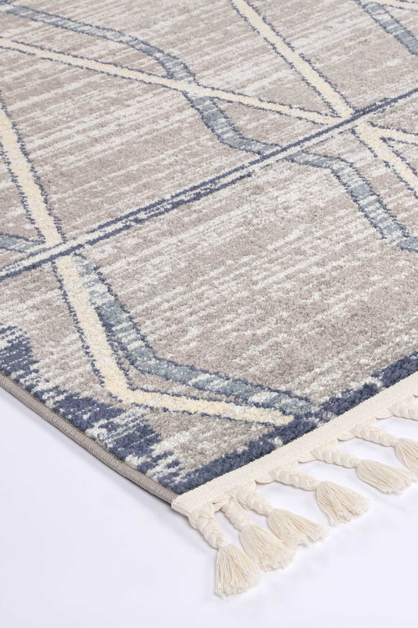 Pelagia Tupzia Blue & Grey Contemporary Rug