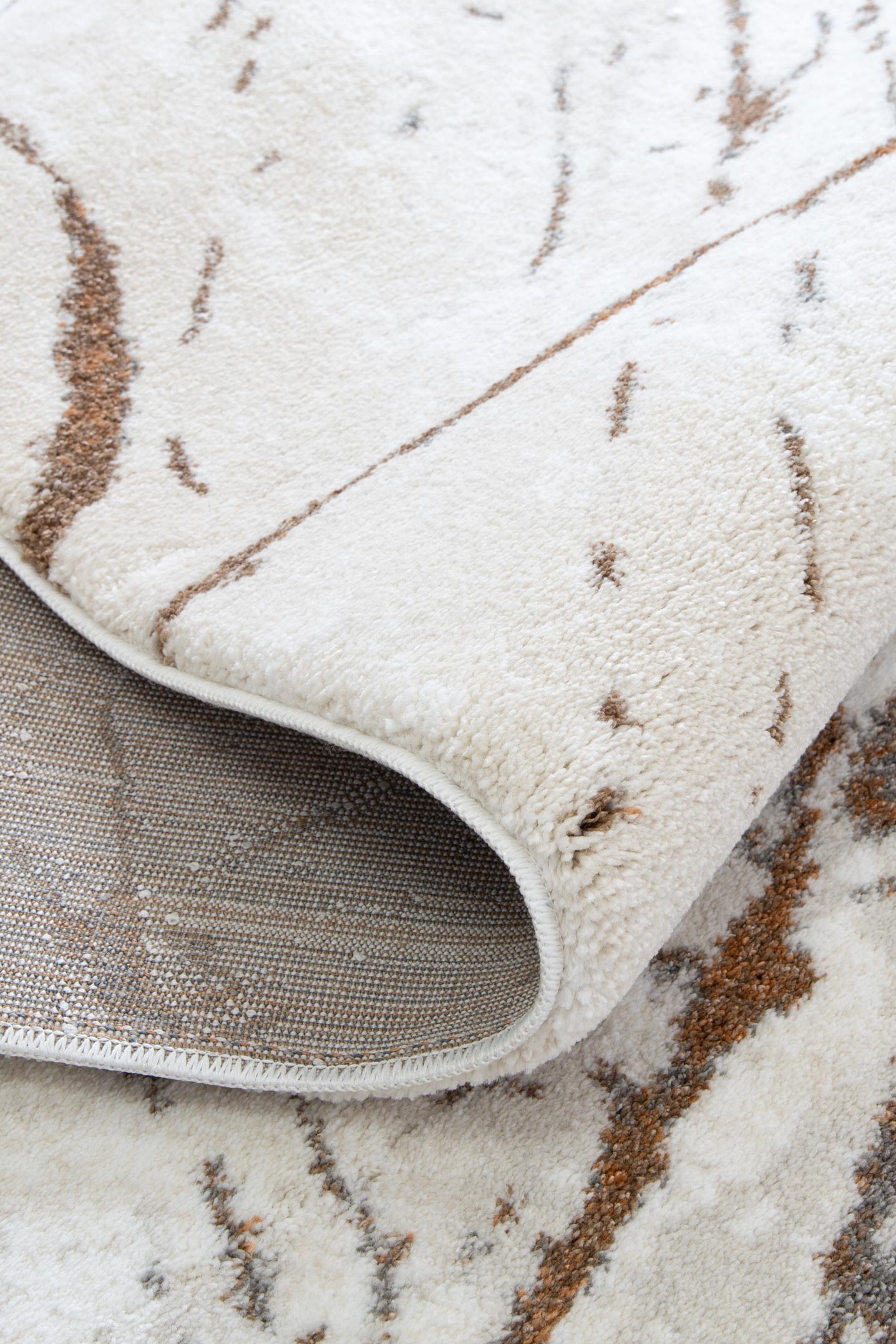 Mosaic Italian Marble Cream Beige Rug - INDU001