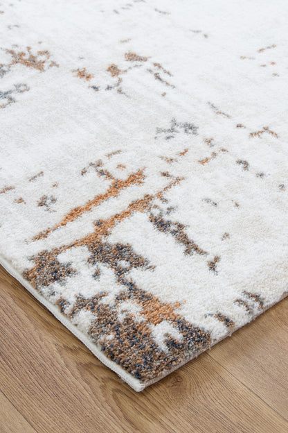 Mosaic Abstract Cream Multi Rug - INDU004