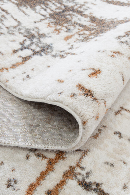 Mosaic Abstract Cream Multi Rug - INDU004