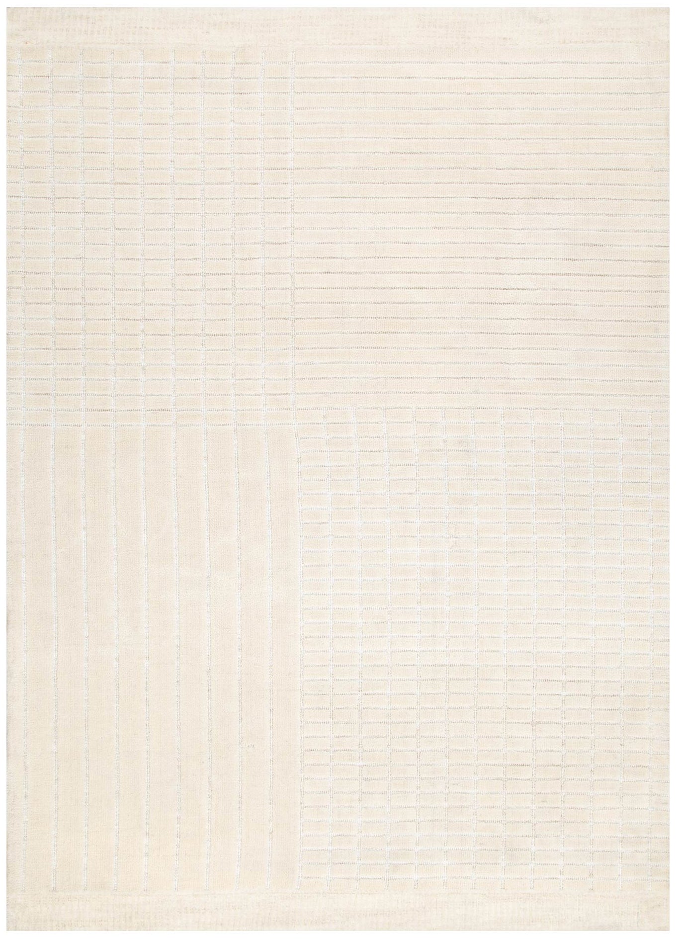 Kyoto Ivory Carved Rug - Kyoto05