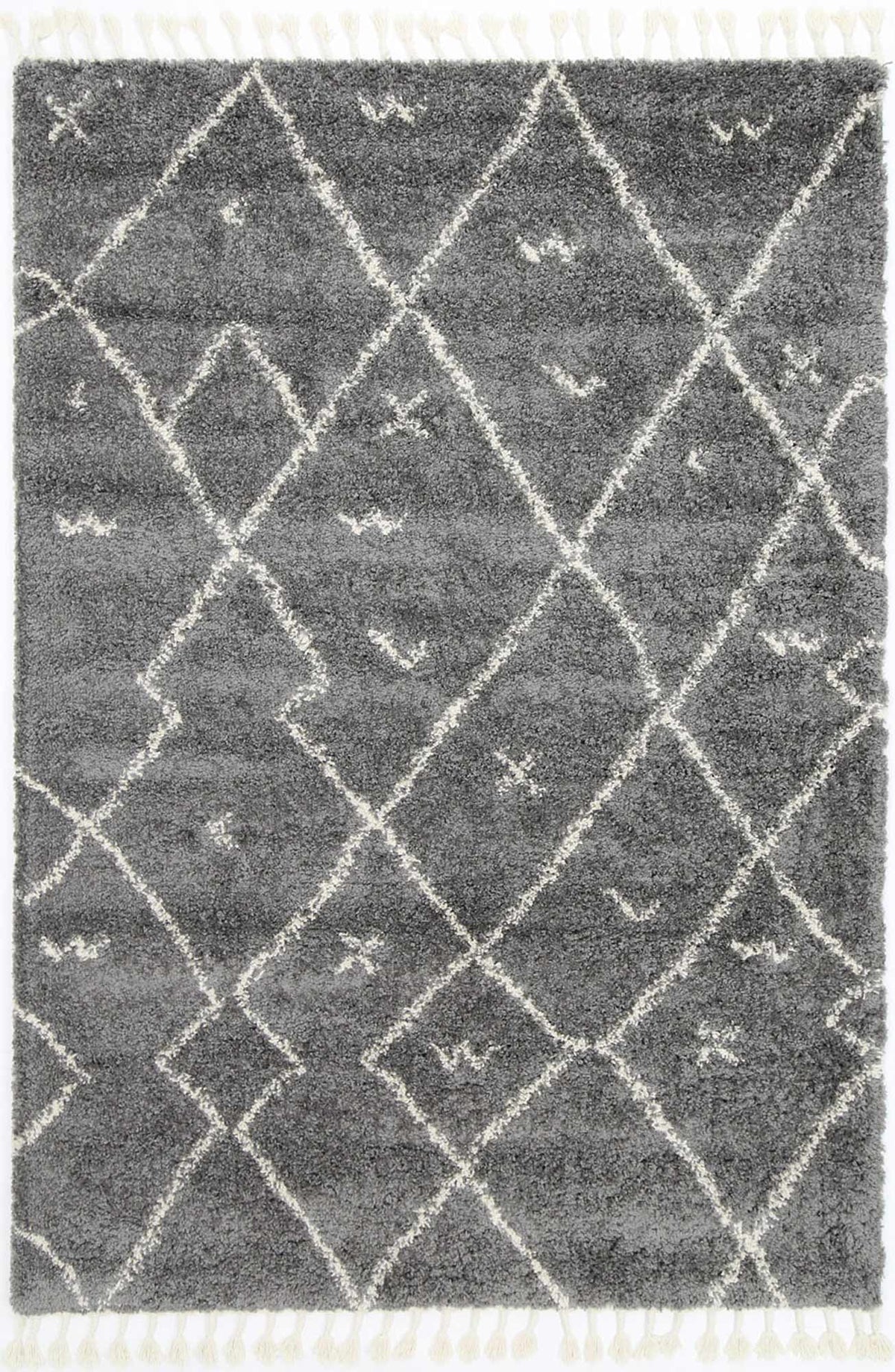 Brisa Mizzie Tribal Grey Cream Rug