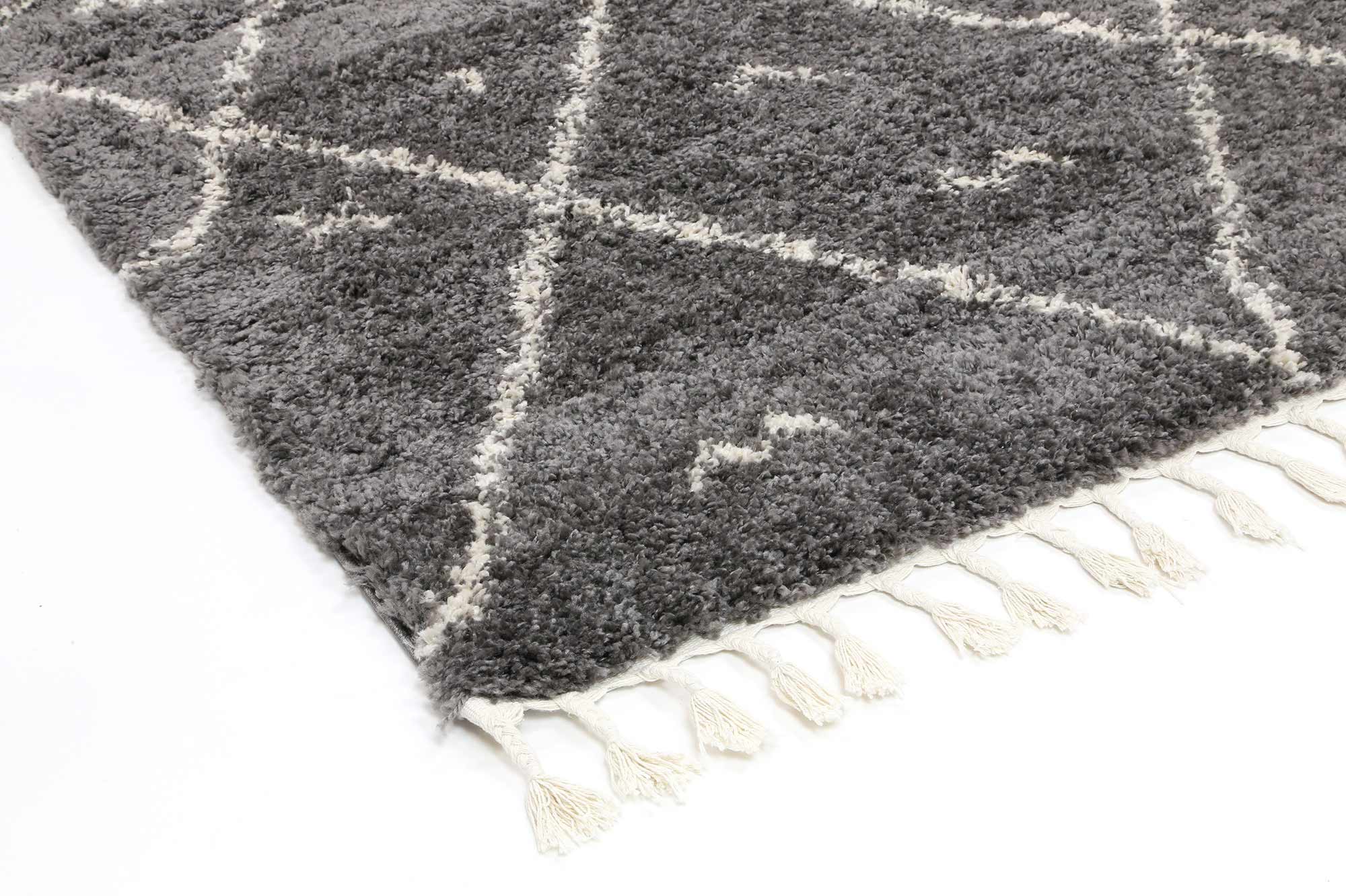 Brisa Mizzie Tribal Grey Cream Rug