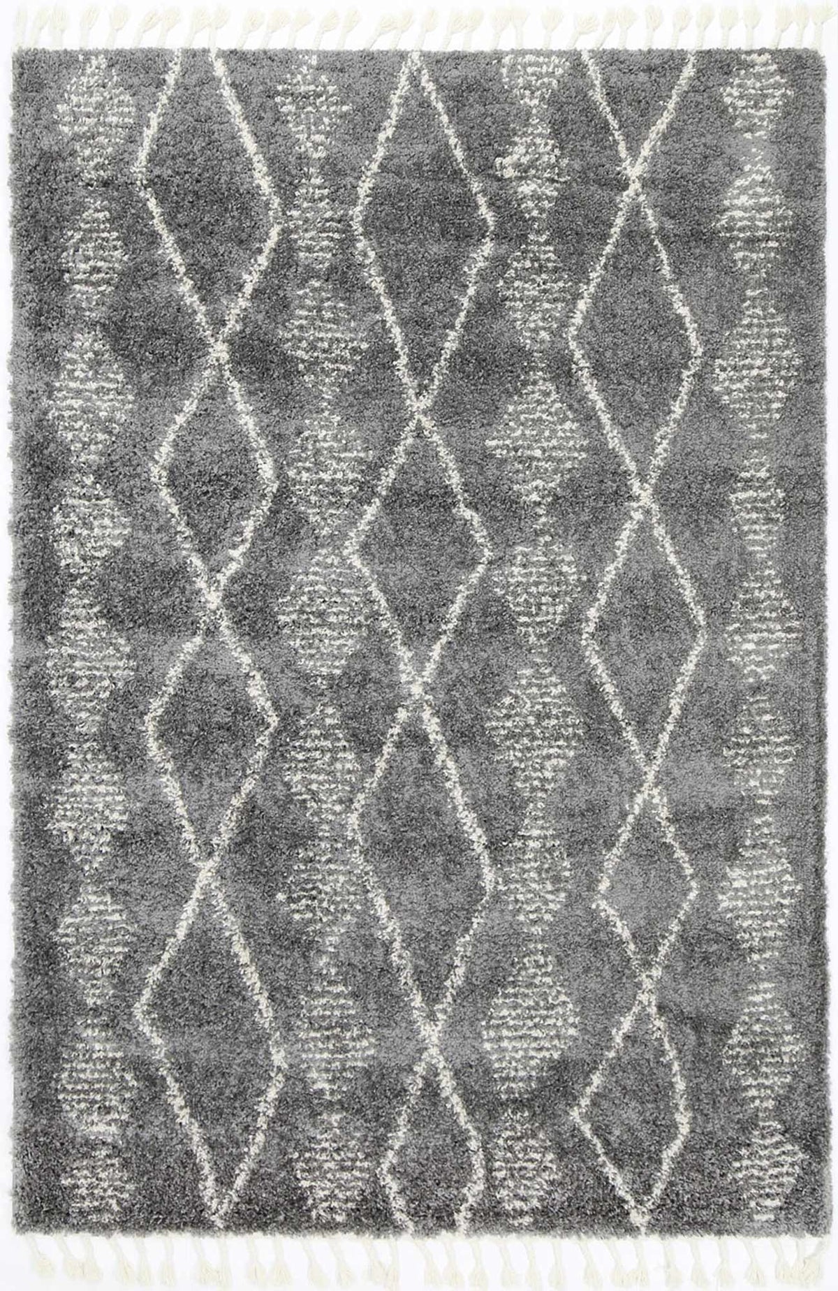 Brisa Zara Tribal Grey Cream Rug