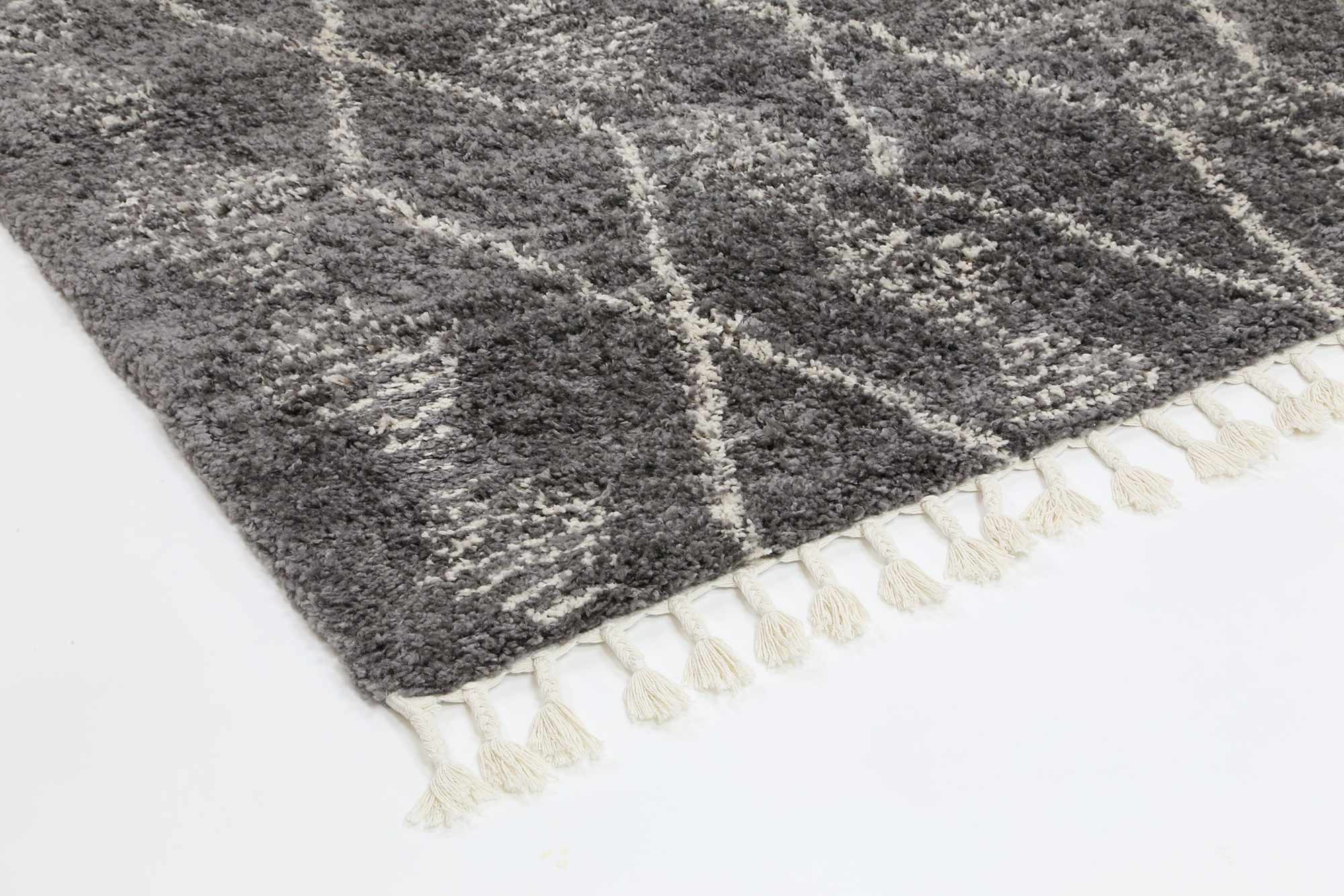 Brisa Zara Tribal Grey Cream Rug