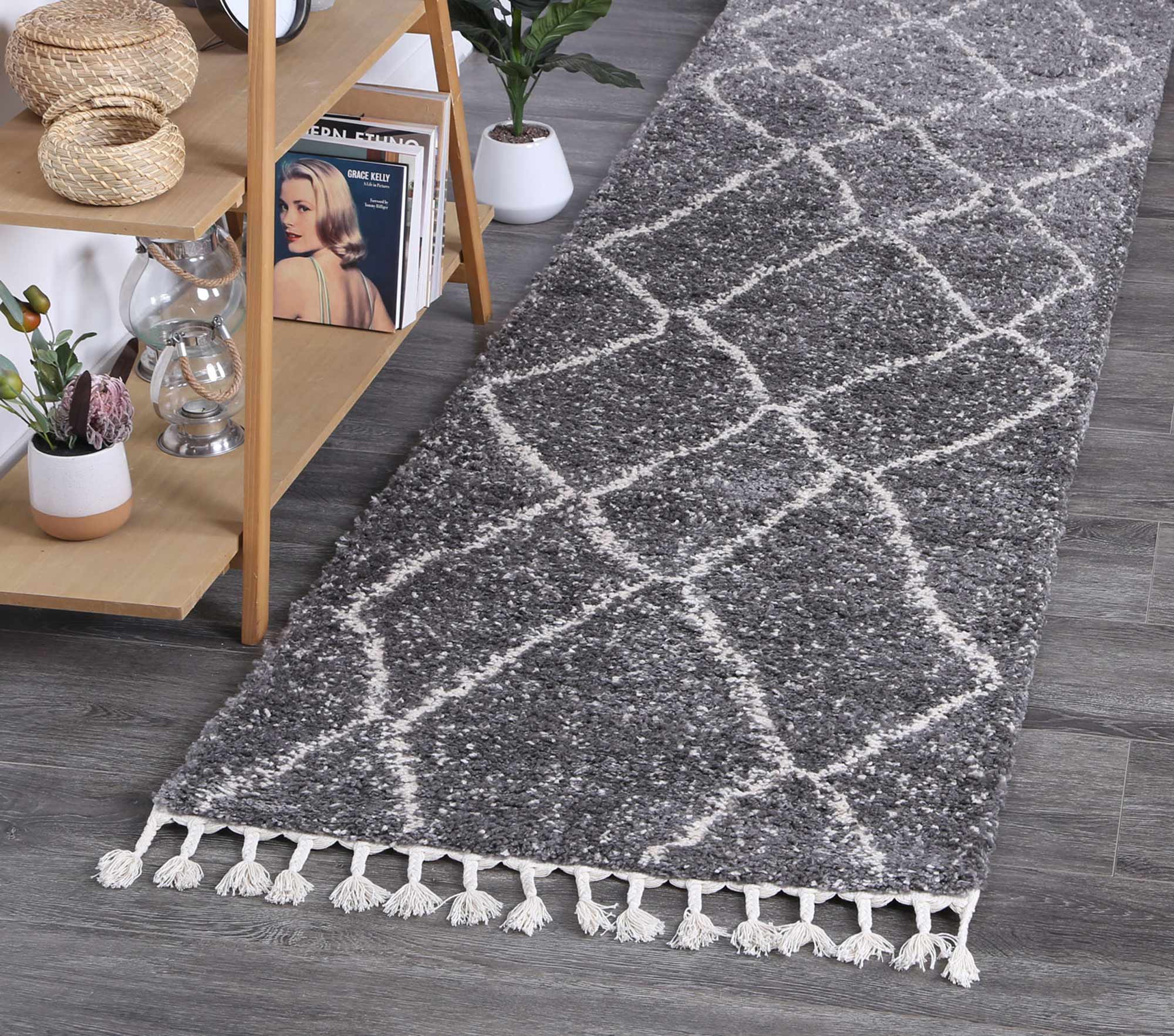 Brisa Maxen Tribal Grey Rug