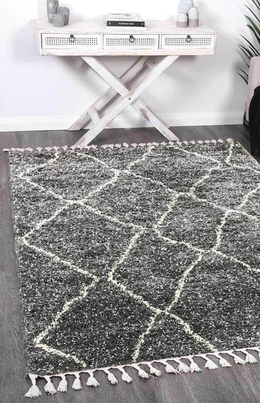 Brisa Maxen Tribal Grey Rug