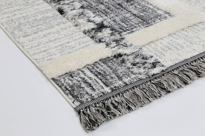 Covea Tribal Modern Cream Anthracite Rug