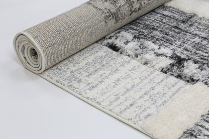 Covea Tribal Modern Cream Anthracite Rug