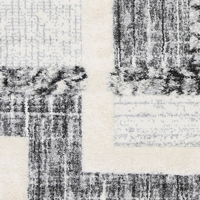 Covea Tribal Modern Cream Anthracite Rug