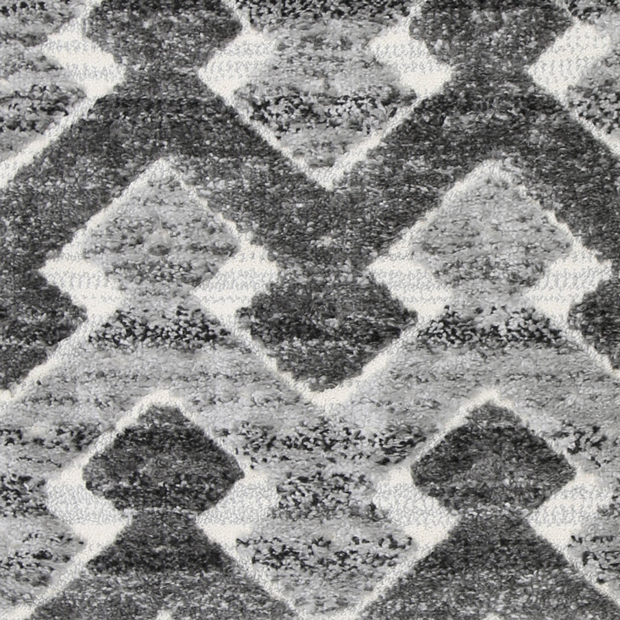 Covea Tribal Carved Lines Cream Anthracite Rug
