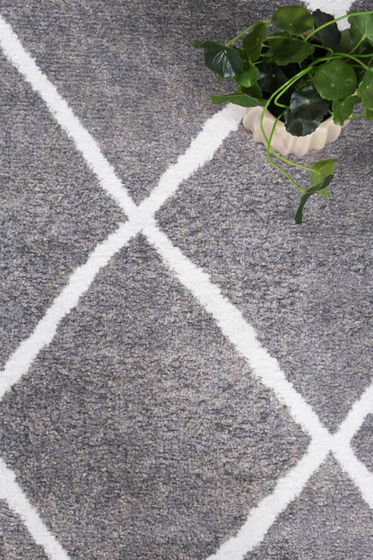 Driftsea Trellis Grey Contemporary Rug