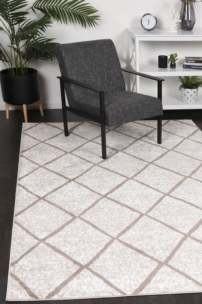 Driftsea Trellis Latte Contemporary Rug