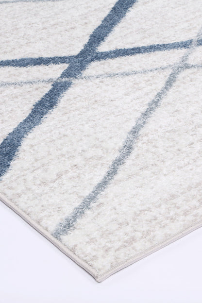 Driftsea Lattice Light Blue Contemporary Rug