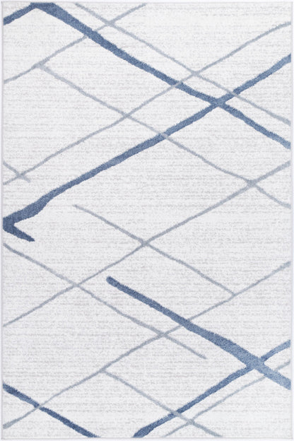 Driftsea Lattice Light Blue Contemporary Rug