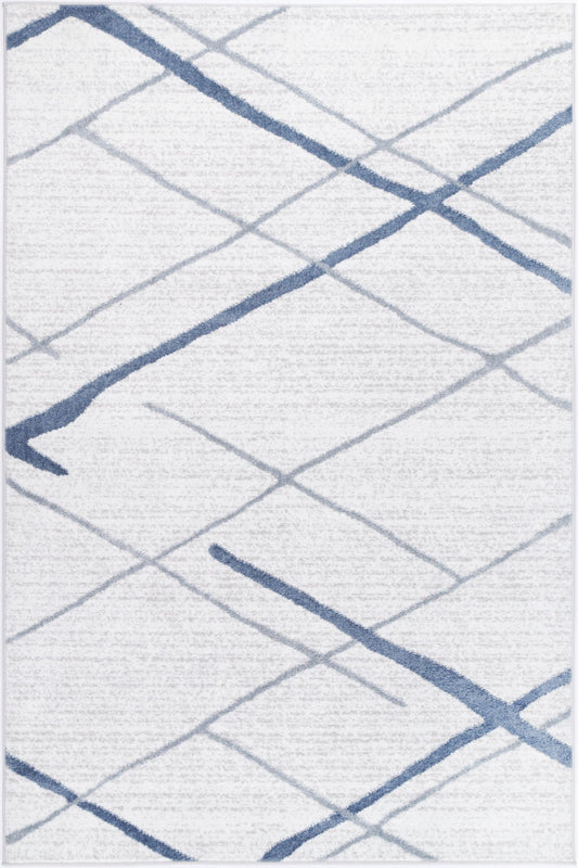 Driftsea Lattice Light Blue Contemporary Rug