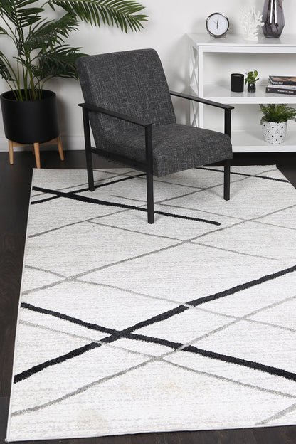 Driftsea Lattice Salt & Pepper Contemporary Rug