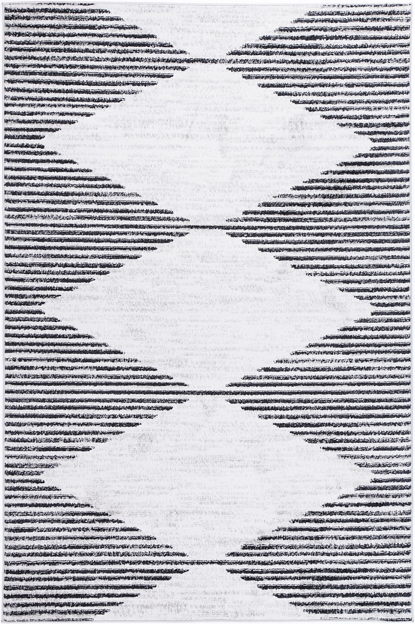 Driftsea Diamond Charcoal Contemporary Rug