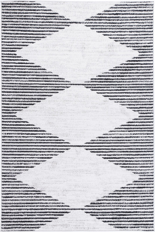 Driftsea Diamond Charcoal Contemporary Rug