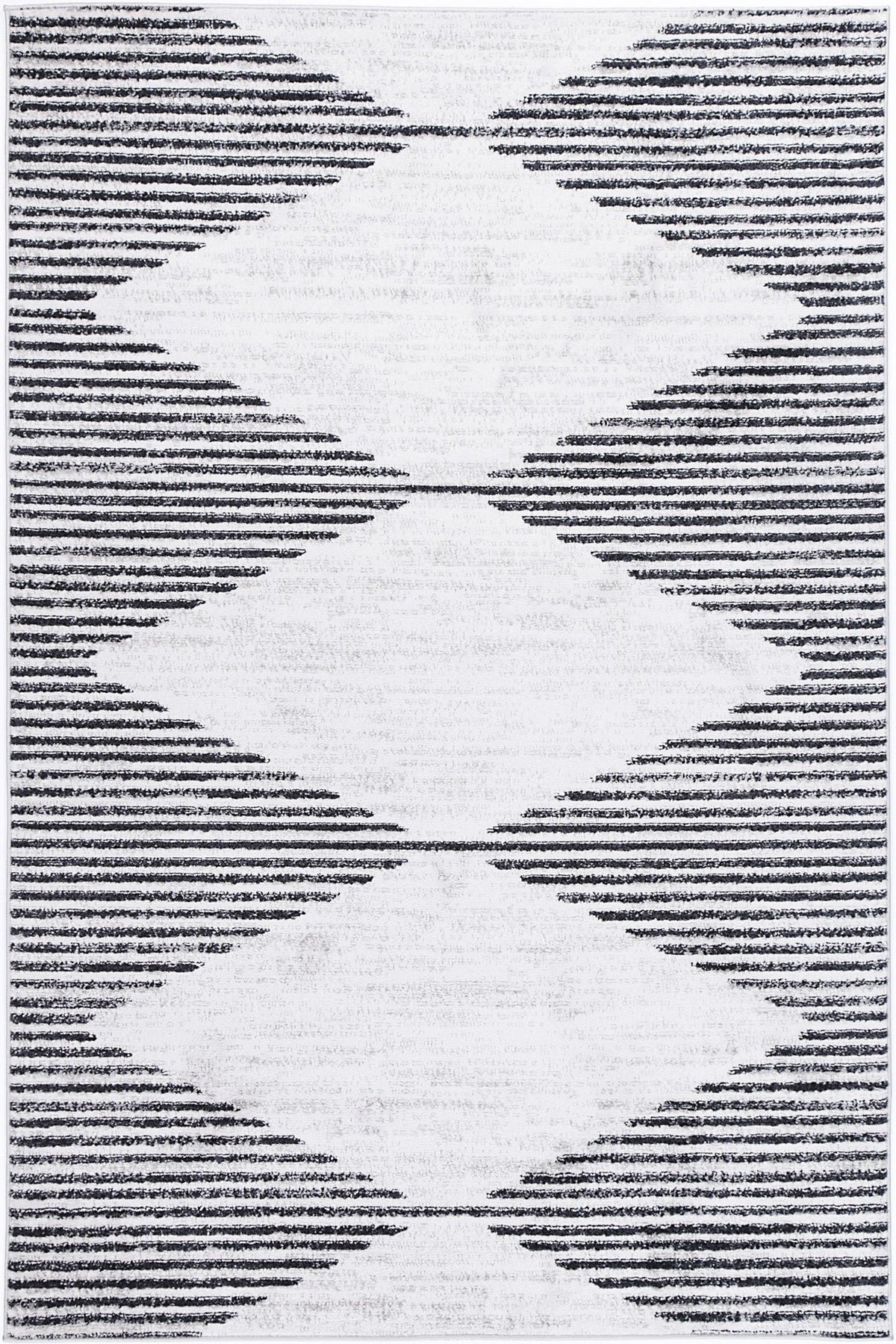 Driftsea Diamond Charcoal Contemporary Rug