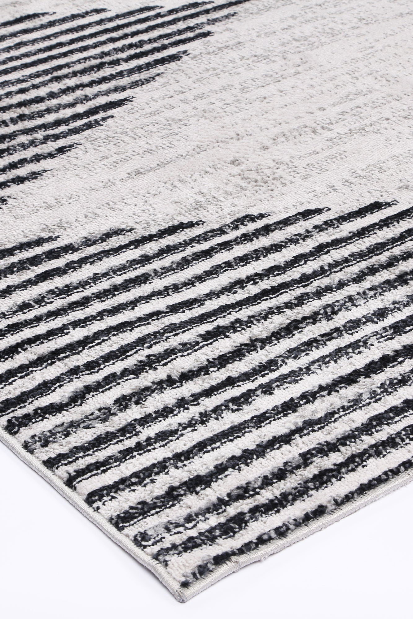 Driftsea Diamond Charcoal Contemporary Rug