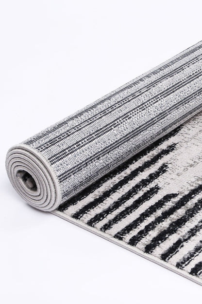 Driftsea Diamond Charcoal Contemporary Rug